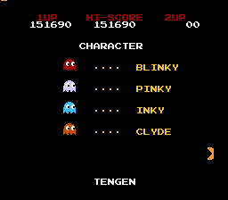 Pac-Man (Tengen) -  - User Screenshot